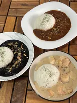 【極★3種】白・黒・欧風の3種カレー（curry＆burger Greco）