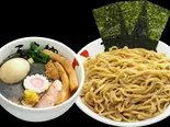 黒 特製濃厚魚介つけ麺（三豊麺 なんば日本橋店）