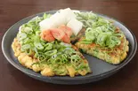 モチ明太ねぎ焼き(お好み焼き おた福商店 八王子・日野店)