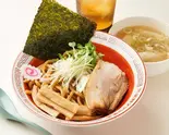 武蔵野油そば＆スープ餃子セット【レンジ油そば】（武蔵野アブラ學会 神田店）
