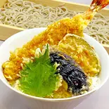 【当店一番人気！】大海老天丼セット（そば・うどんと丼のいなたや）