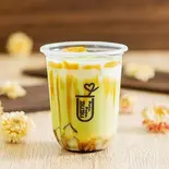 黒蜜タピオカドリンク 抹茶ミルク（プトゥプトゥ putuputu 韓国デザート タピオカ）