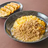 肉肉【そぼろ】あんかけチャーハン 揚げ餃子(5個)セット（チャーハン 皇王 上目黒店）