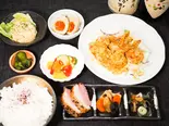 エビマヨ炒め定食（こだわりや隠れ家）