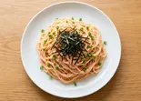 刻みのりと和風明太子スパゲッティー（Food Bar Acci）