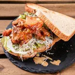 罪なきからあげホットサンド Guilt-Free Fried Chicken Hot Sandwich（フレンチファクトリー本店）