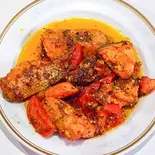 フィッシュのグリル Fish tomato grill(nan or rice)（ラサニレストラン）