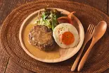 ハンバーグ「塩だれ」（【肉汁溢れる！手作りハンバーグのロコモコ専門店 】キーバーグ）