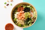 【定番】サーモンアボカドの韓国サラダボウル Salmon Avocado Korean Salad Bowl(玄米ビビンバ 韓美菜(ハンヤチェ) 住吉店)