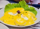 Papa a la Huancaína/茹でたジャガイモのスパイシーチーズソース（Lima Grill ペルー料理）