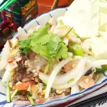 ヤム ウン セン(春雨と海老のサラダ)Spicy Glass Noodle Salad (Yum Woonsen)（タイ政府公認 タイ料理 アロイチンチン Thai Style Restaurant Bar Aroi Chin Chin）