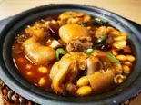 豚足のスパイシー大豆煮込み。(香辣黄豆炖猪脚)(東城香)