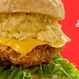 タルタルフィッシュバーガー Fried fish sandwich with Tarutaru sauce（BABANBABANBURGER）