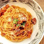 ベーコンとトマトのパスタ（fiato cafe【イタリアン】）