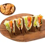 【ベジタリアン向け】ベジタブルと有機キャロットのサンドイッチ Vegetable and organic carrot sandwich（Hamburger ＆ Sandwich base）