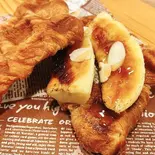 キャラメルバナナクロッフル(バナナジュース専門店 banana王国)