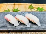 鯛にぎり3貫 3 pieces of sea bream nigiri（寿司・海鮮丼 がんこ 尼崎店）