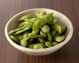 シンプルな塩茹で茶豆(【お好み焼き】だしともんじゃ)