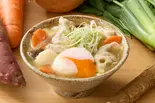 とろたま豚汁 Soft Boiled Egg Tonjiru（玄米と豚汁 お玄さんのとん汁食堂 田町店）