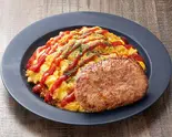 チキンオムライス&ハンバーグ Chicken Omelette Rice with Hamburg Steak(チキンライス大和屋)
