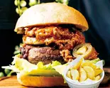 スパイシー トルネード・バーガー / ポテトセット Spicy Tornado Burger / French Fries Set(トルネードバーガー TONY’S)