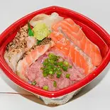 ダブルサーモンねぎとろ丼（丼丸 西早稲田店）