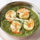 ほうれん草エビカレー Sag Prawn Curry（SATYA）