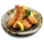 海老フライ2本とヒレかつ2個（かつき亭吾妻橋店）