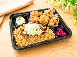 から揚げ＆黒マー油炒飯弁当（唐揚げ総本家 から丸 成増店）