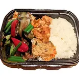 角鹿チャイナボックス(豚肉と茄子の甘味噌炒め)（中華酒家飯店 角鹿）