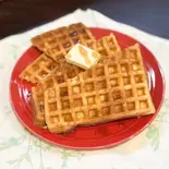 アメリカンワッフル・プレーン(手造りデザートのカフェ ヒュッゲ cafe&studio Hygge)