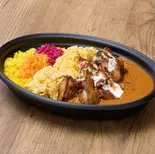 とろたま&チキンオーバーカレー Omelette Chicken Over Curry(東京スパイス飯 チキンオーバーライス WHITE YELLOW 蔵前)