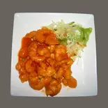ぷりぷりえびチリソース Crispy Shrimp in Sweet Chili Sauce(中国料理 みんらく)