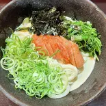 極み明太マヨうどん(冷)（かすうどん専門店かすの極み）