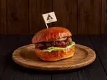 照り焼きバーガー（全粒粉入り自家製バンズを使用したハンバーガーのお店【teltta】）