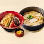 【満腹久セット】かけうどん・鱚天丼（久兵衛屋 南与野店）