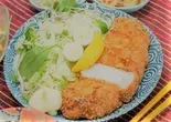 厚切りロースカツ定食（定食屋 ねこにこばん）