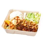 【674】サーモングリル&グリルチキン弁当(ビッグボーイダイニング 早稲田店)