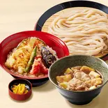 【満腹久セット】肉つけ汁うどん・鱚天丼（久兵衛屋 南与野店）