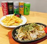 選べる焼きそば・サイドメニュー・ドリンクセット（【大阪名物 揚げたこ焼き・イカ焼き】粉もん屋 清水店）