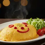 お絵描きオムライス（メイド喫茶 アンリミテッド）