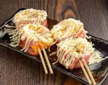 ベーコンエッグ串 2本（やきとり門傳 吉祥寺店）
