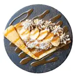 有機ほうじ茶キャラメルバナナクレープ/Organic Hojicha Caramel Banana Crepe（オーガニック日本茶と畳カフェTEA TATAMO！練馬高松店）