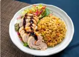 敦煌風蒸し鶏でチキンライス(ランチボックス)（中華料理 敦煌 北新地店）