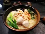 三鮮スープ 色々団子入りマーラ)ータン(辛さ0) Spicy Hot Pot with Assorted Dumplings 三鲜团子麻辣烫（好美味 麻辣湯 御徒町本店）