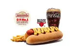 BBQ＆チーズホットドッグセット（バーガーキング 六本松駅前）