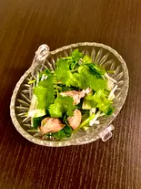 白レバーとパクチーの和物（冷麺焼鳥酒場 炎鳳 花小金井店）