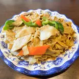 干し豆腐と青唐辛子炒め(尖椒干豆腐)（中華料理 無限鴨）