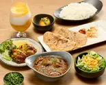 辛口マトンブーナ +バスマティライスセット  Spicy Mutton Bhuna+Basmati Rice Set（すぱいし家 飯田橋店）