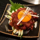 桜ユッケ(馬肉)（和牛焼肉 牛べえ）